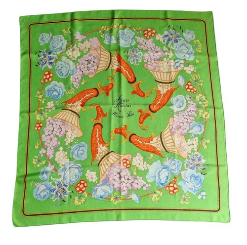 Rare foulard hermes fleurs - hermes, et