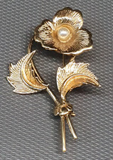 BIJOU - broche vintage fleur