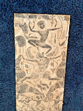 tableau cambodgien Ramayana angkor vat circa 1960 papier frotté