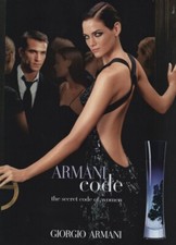 Publicité papier Parfum. Perfume ad. Giorgio Armani Code 2006