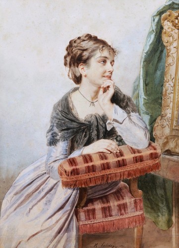 Dessin portrait jeune femme