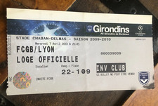 TICKET )) FCGB BORDEAUX V LYON