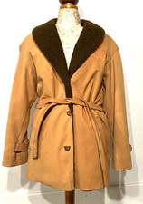 Ancienne Veste Manteau Style Daim Vintage année 1970/80 Claude Havrey Paris