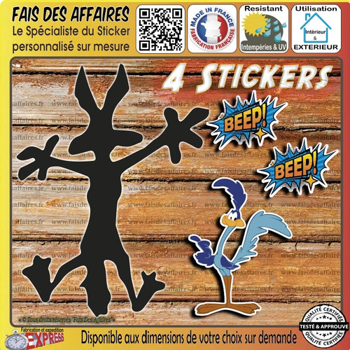 Stickers autocollant bip - 4,