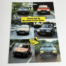 CITROEN GSA / folder brochure 6p / 1982 / DE German