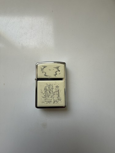 Zippo scrimshaw