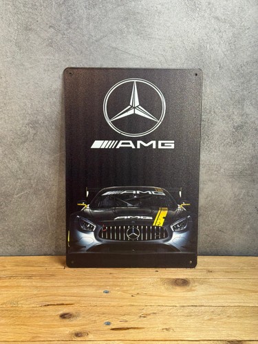 Plaque métal mercedes amg 958 - plaque,
