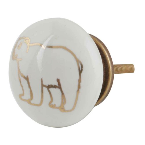 Doré ours motif céramique - ours,
