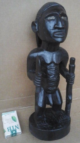 Statue chasseur guerrier vili - chasseur,