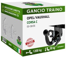 Attelage Démontable Horizontale Opel CORSA C Hayon 3-5 portes 00-06 13 câblage