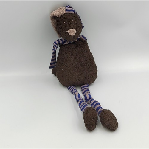 Doudou lapin marron - , bleu