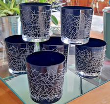 Salviati  6 gobelets forme basse taillé Neuf