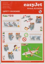 EASYJET (UK) - AIRBUS A319/320 - 06/2009 - SAFETY CARD - CONSIGNES DE SECURITE