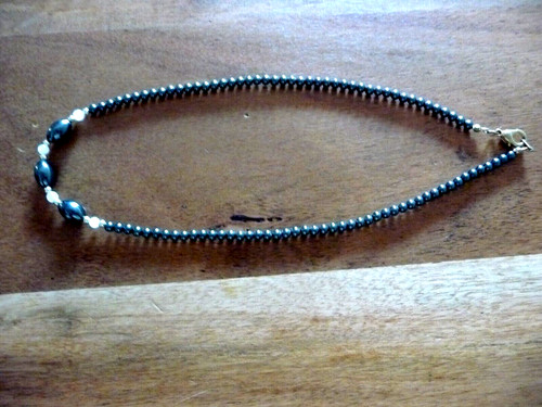 Vintage collier hématites - vintage,