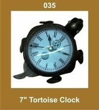 Horloge Tortue Quartz Nautique 7'' Cadran Blanc Numéro Romain