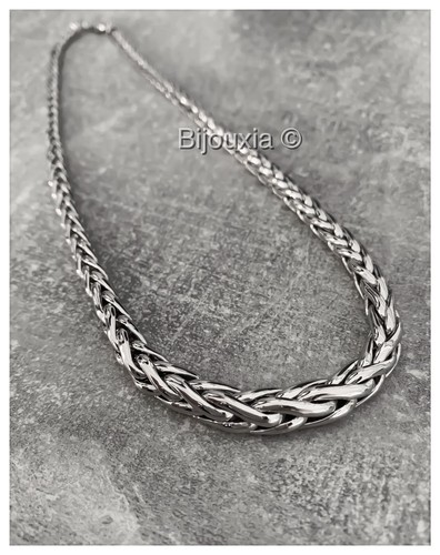 Collier maille palmier chute - collier,