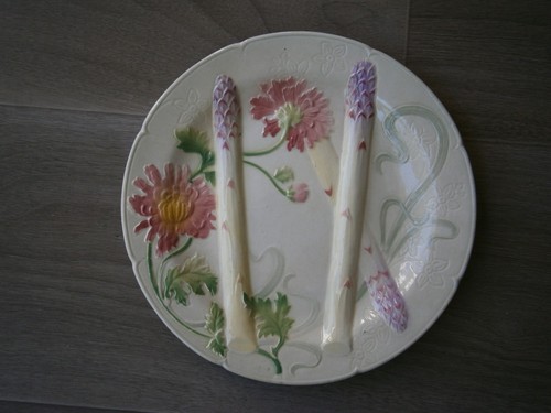 Assiette asperges 1900 - à, c-1900