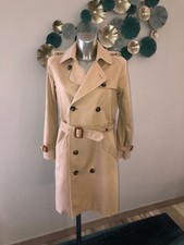 joli trench coat imperméable coton doublé camel A.P.C taille M femme