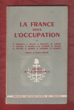 La France sous l'Occupation/ Arnoult Billig Boudot Cépède Cézard Dhers..1Ed 1959
