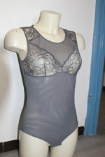 Body marque CHARLOTT lingerie, modèle éclat de brume, gris, taille 1, NEUF