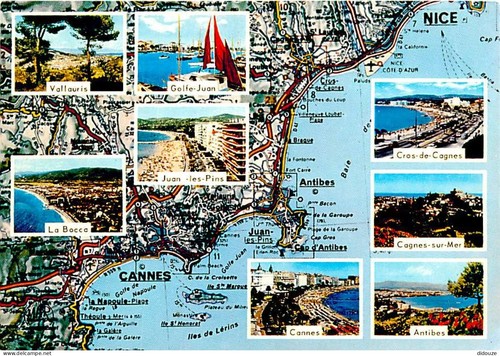 Carte postale alpes - carte,