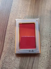 Mini cadre photo en métal vintage argent et or décor floral, à accrocher