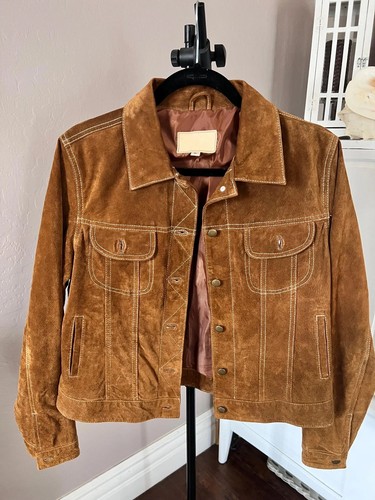 Veste femme cuir daim - veste,