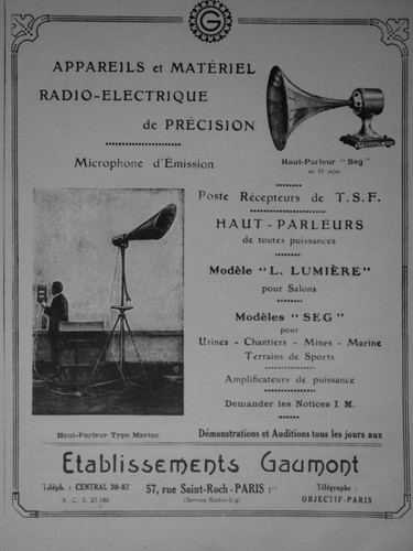 Publicité 1924 gaumont - 1924,