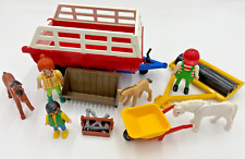 PLAYMOBIL Lot Ferme Agriculteur Chevaux Equitation Matériel Agricole Outils 2