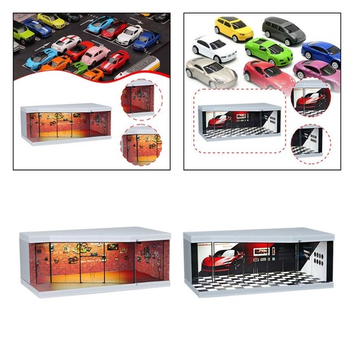 Vitrine garage scène - vitrine,