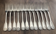 Christofle 12 fourchettes de table Coquille Vendome