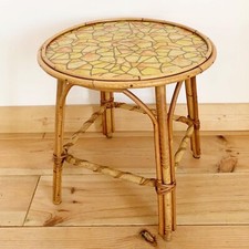 Table basse en rotin des