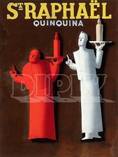 PLAQUE ALU DECO REPRO AFFICHE PUBLICITE ST RAPHAEL QUINQUINA ALCOOL SERVEUR 1938