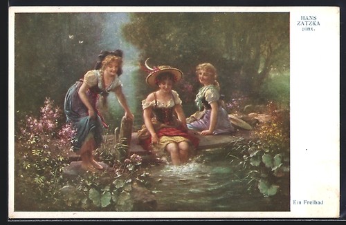 Carte postale artiste hans - postale, d'artiste