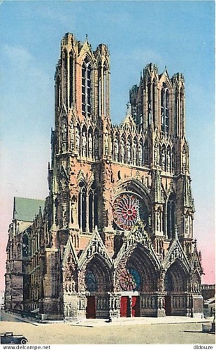 Carte postale reims - carte,