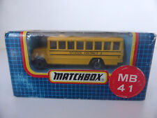 MATCHBOX  school bus district