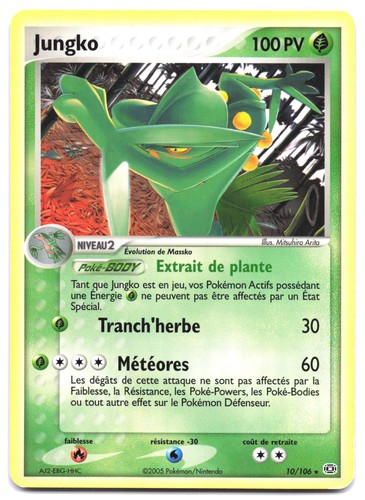Carte pokémon jungko 106 - carte,