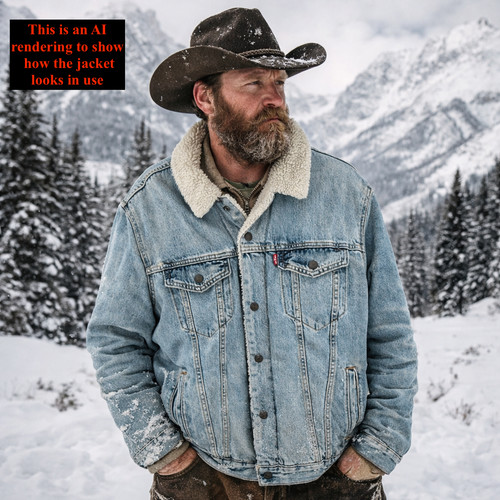 Veste jean sherpa levi - en, levi's