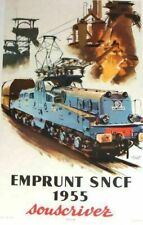 Plaque métal    train ancien sncf pub  30 X 20 CM