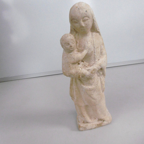 Statue vierge enfant en - l'enfant,