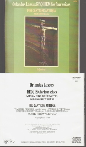Orlandus lassus requiem for - requiem,