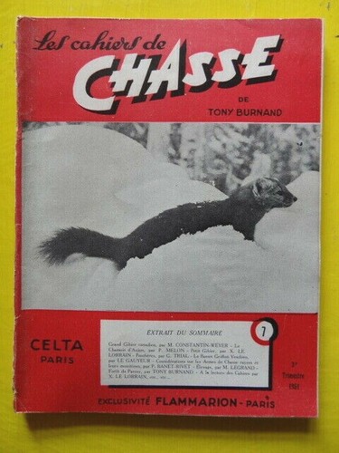 Les cahiers chasse 1951 - de,