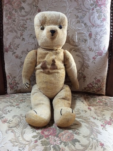 Peluche ours ancien articulé - peluche,