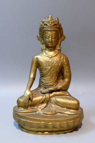 Bronze bouddha doré - bouddha, népal