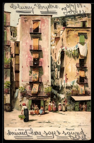 Lithographie naples - lithographie,