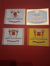 LOT 4 ETIQUETTES  BIERE CROIX DE LORRAINE  EXCELLENT ETAT
