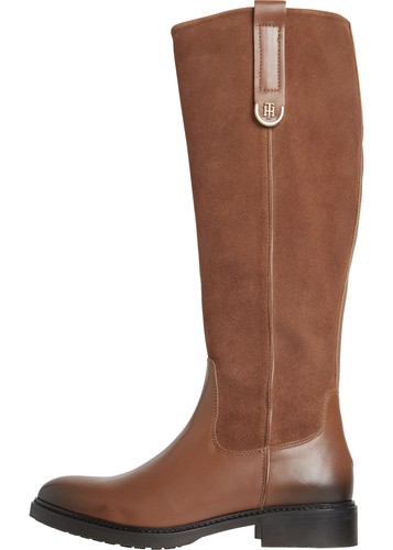 Bottes daim contrasté - bottes,