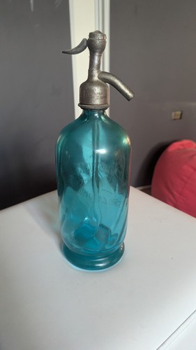 Siphon ancien verre gravé - verre,