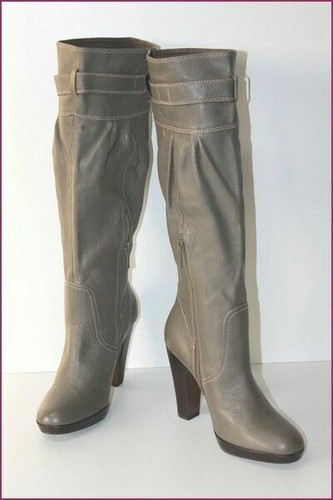 Zara bottes talons cuir - zara, à