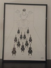 Dubout Albert . Affiche " Les Chats  "  .  30x40